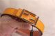 AAA Replica Cheap Fendi Yellow Leather Belt - Yellow Gold Double F Buckle (2)_th.jpg